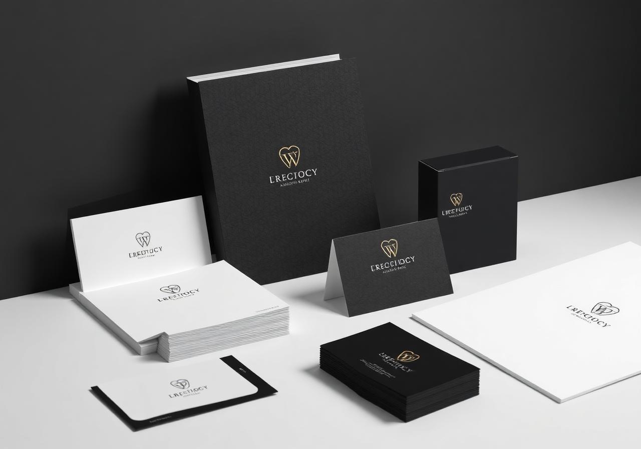 Mockup de papelaria e branding aplicado